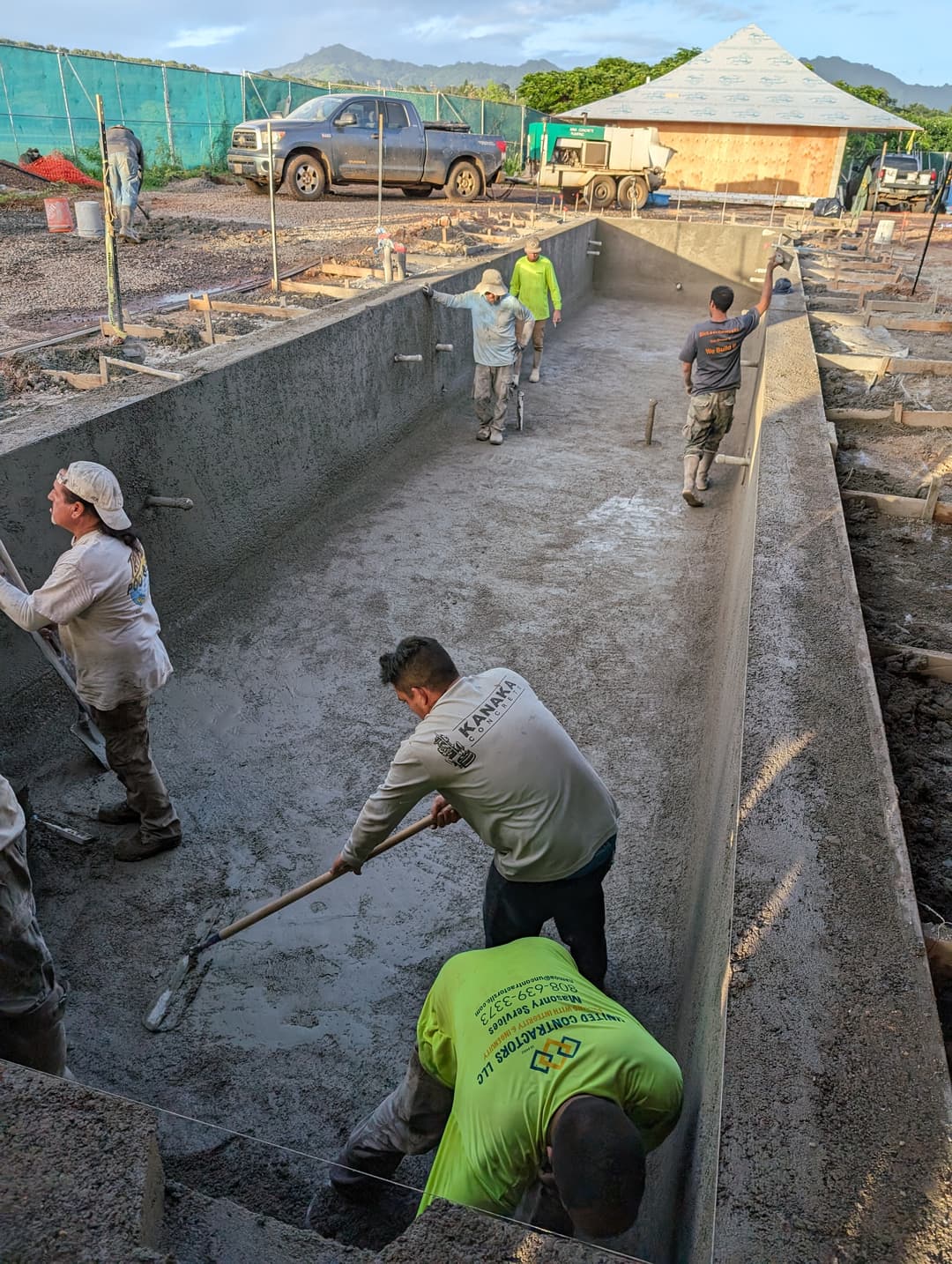 Step 4: Shotcrete or Gunite Application